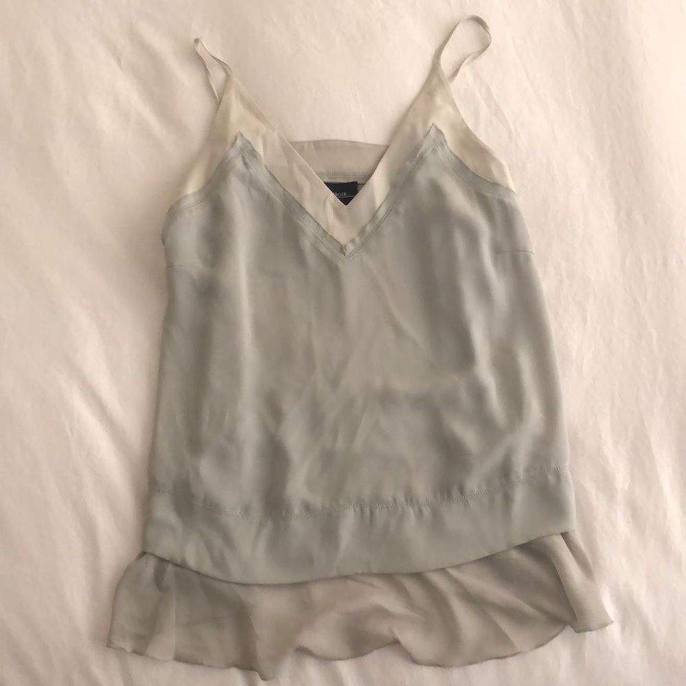 Light blue top